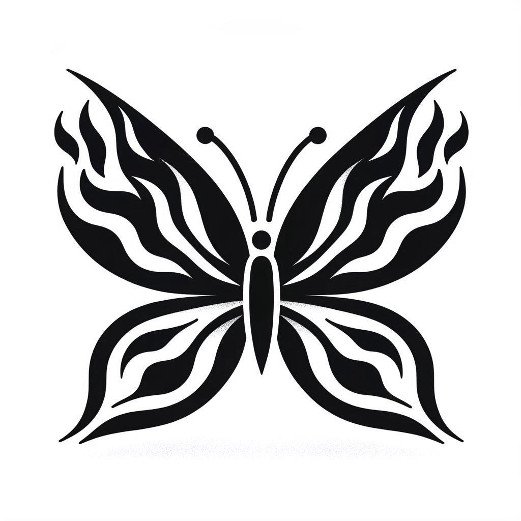 Berlin Family Vacation logo — a butterfly with flame-inspired wings